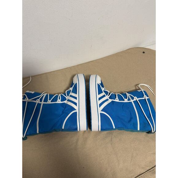 Adidas Originals Boots Womens Size 7.5 Blue Snow Fleece Lined Lace Up G56948 - Picture 5 of 9